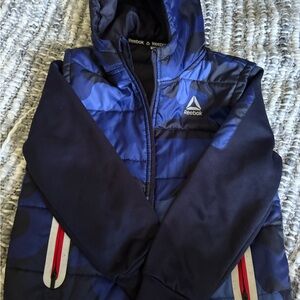 Reebok Kids Navy and Black Puffer Jacket
